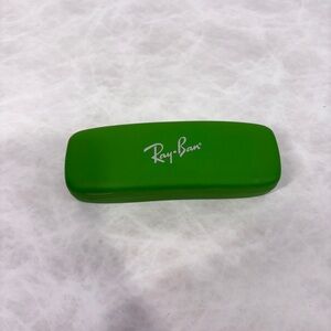 Ray-Ban Green Hardshell Sunglasses Case Red Interior